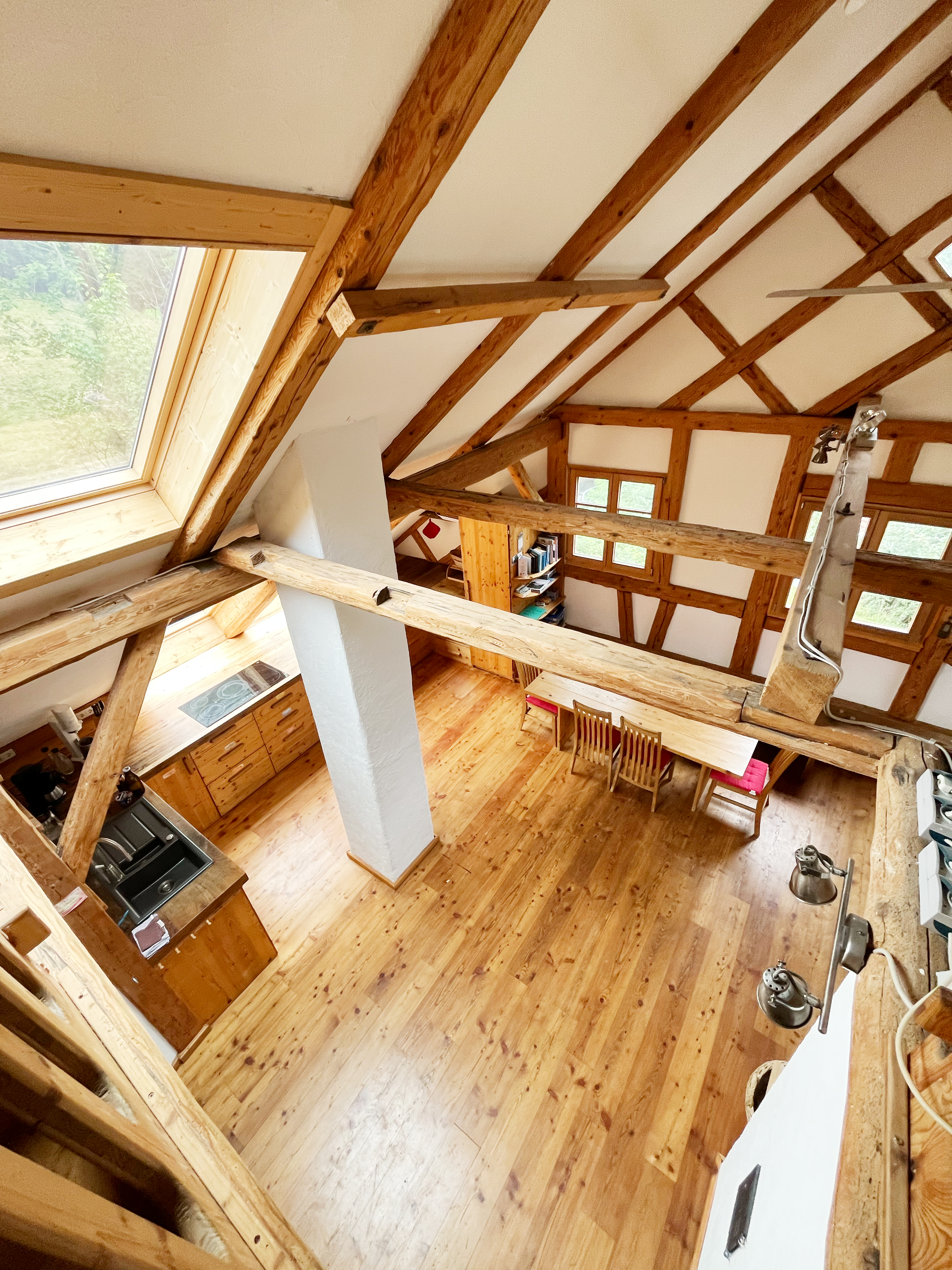 Blick vom Spitzboden