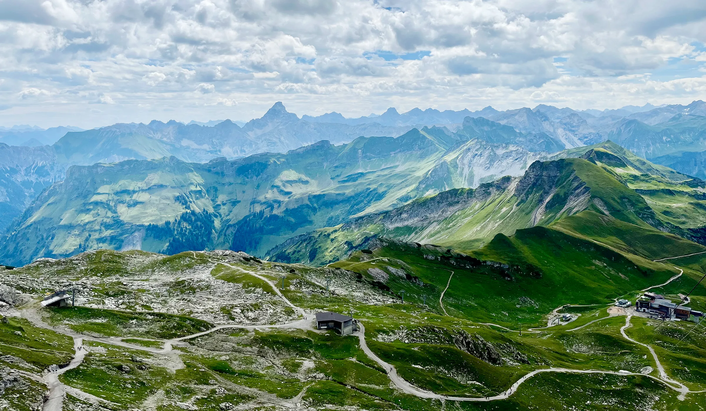 Das Panorama am Nebelhorn